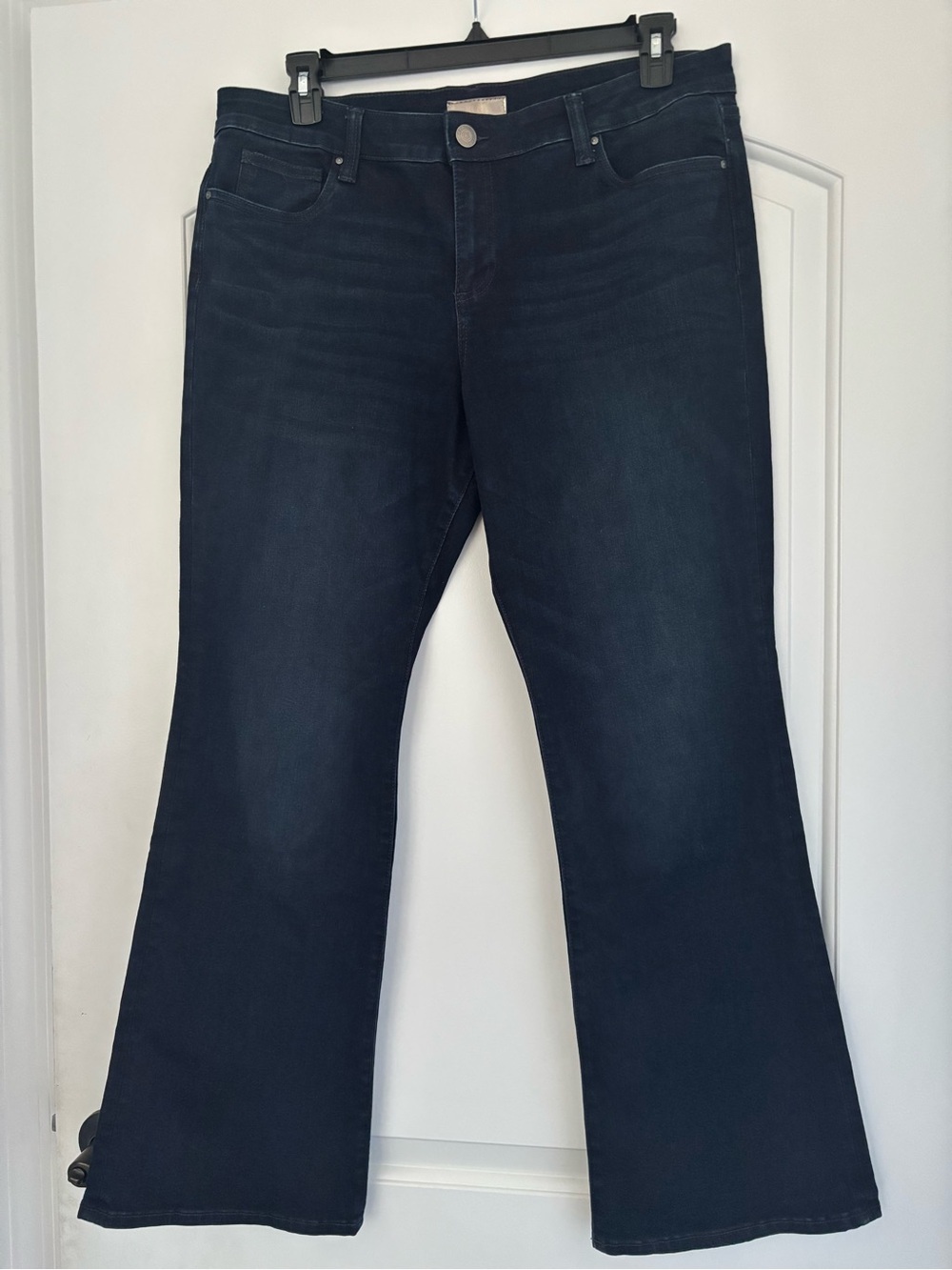 KUT from the Kloth Natalie Mid-Rise Flare Jeans Dark Wash Size 16P